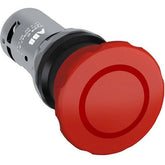 Mushroom push button 1NO+1NC cast pull red